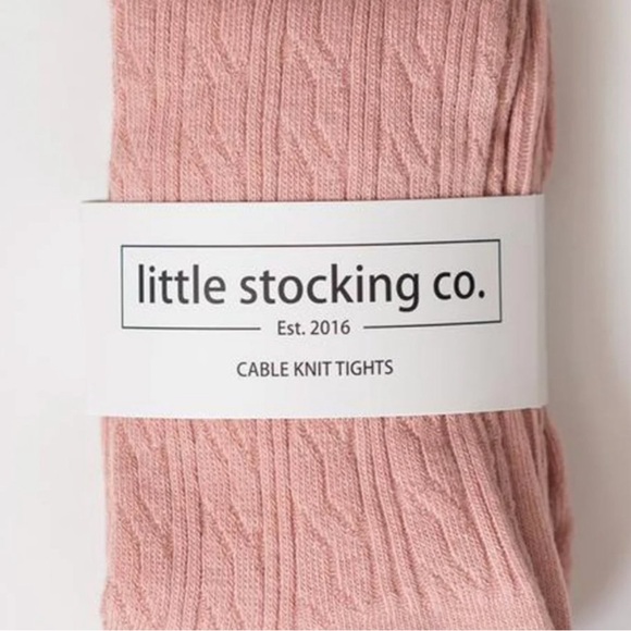 Little Stocking Co. Lace Top Knee High Socks & Knit Footed TightS Bundle Set - Picture 7 of 9